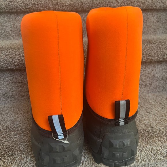 Muck Boots Men's Orange/Black Fabric Arctic Insulated  Waterproof Boots. - Picture 4 of 11